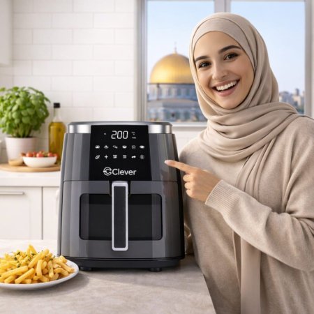 مقلى هوائي كهربائي شاشة  Clever Air Fryer plus