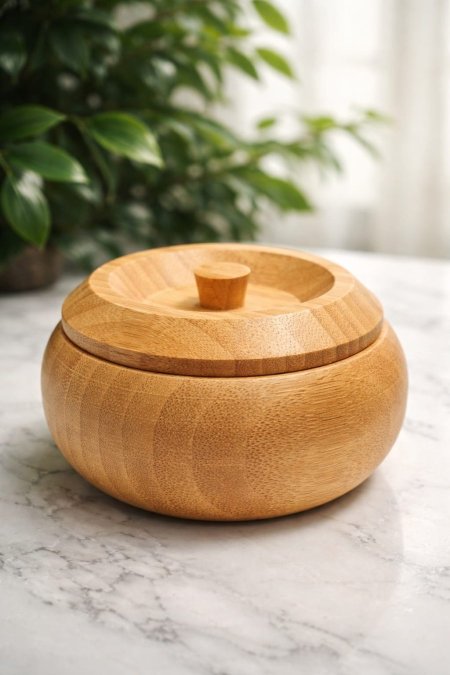 صحن بمبو مع غطاء