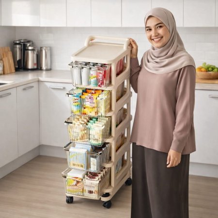 عربة تخزين 5 جوارير