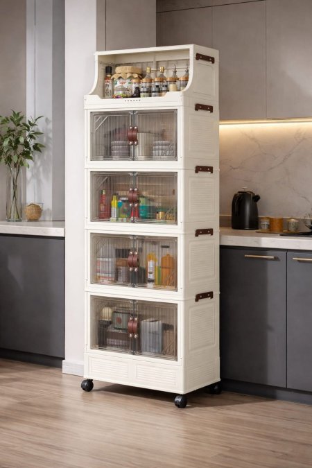 خزانة مطبخ كريستال