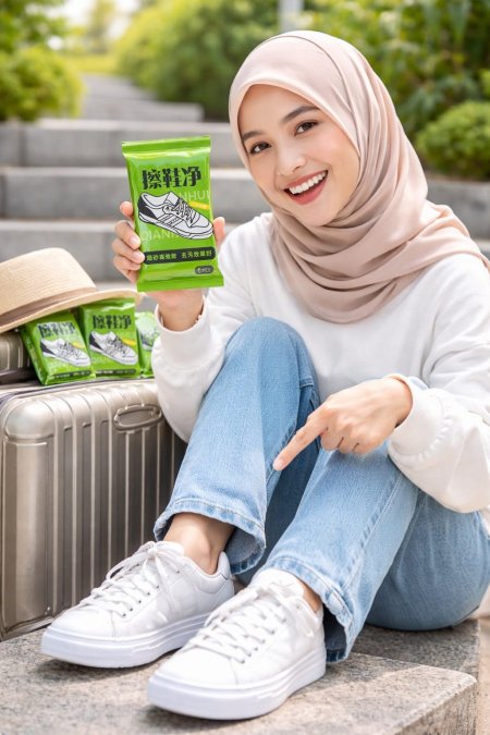 مناديل تنظيف أحذية سفري