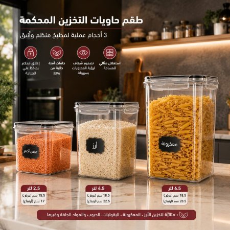 طقم بقوليات 3 قطع دبل