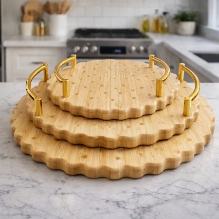 طقم صواني دائري بسكويت