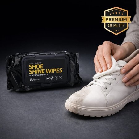 مناديل مبلله لتنظيف الأحذية 80 حبة❗