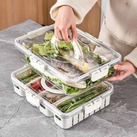 منظم ثلاجة اكريليك قصير 4 خانات 1-5650