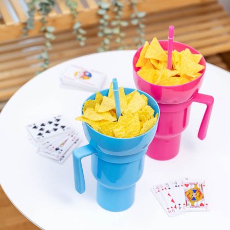 كوب مشروبات وتسالي 2 ب 1